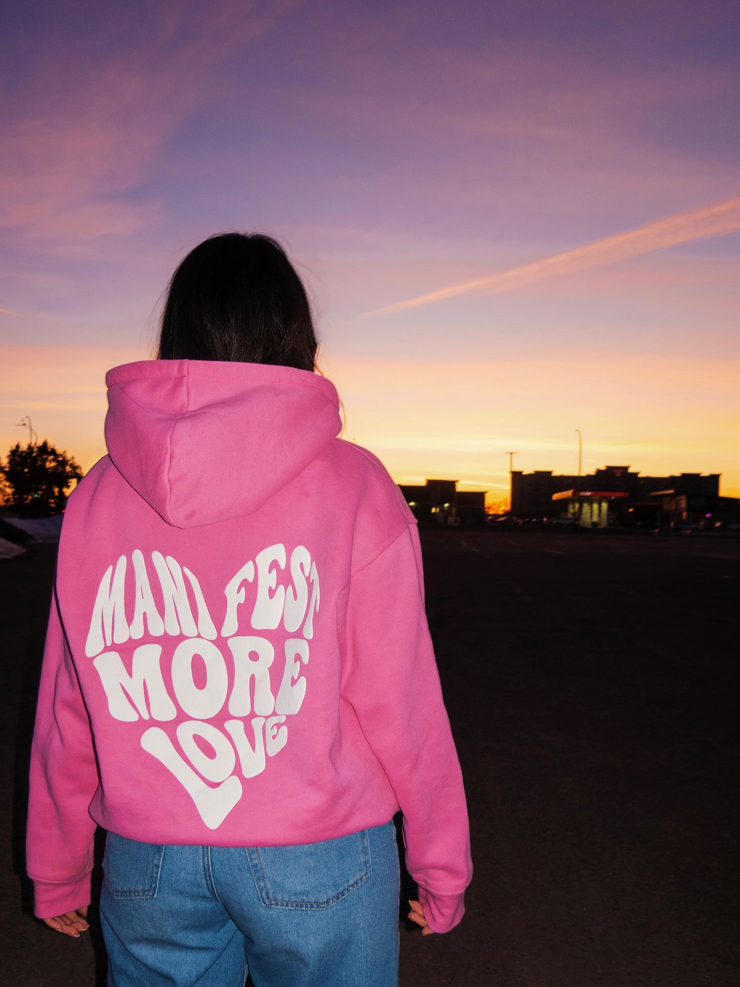 Manifest More Love Hoodie - Pink