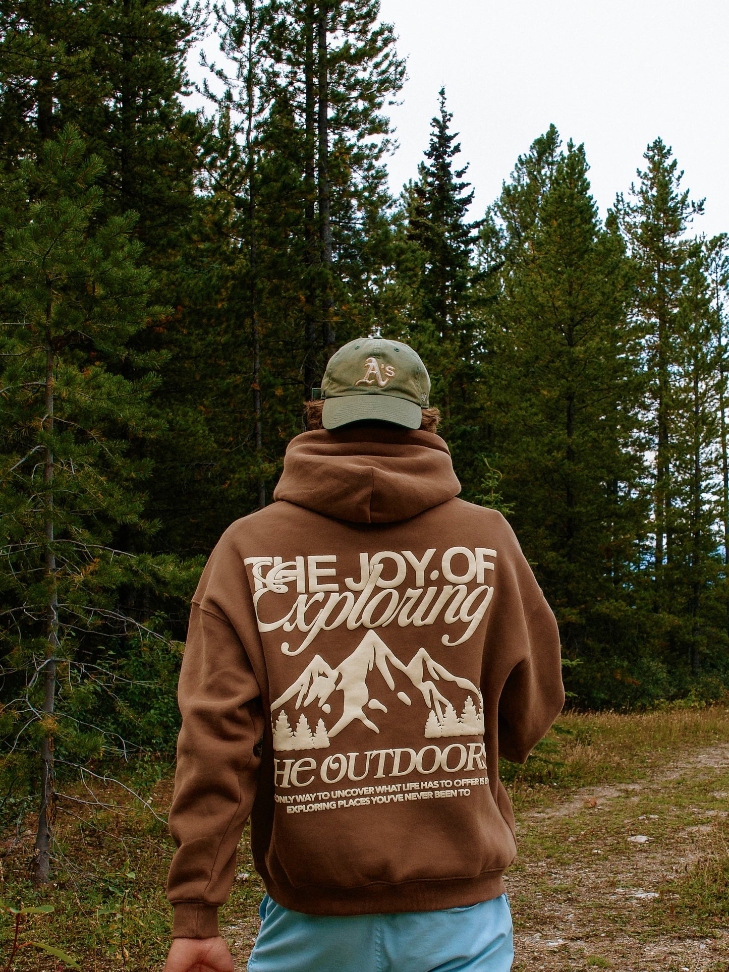 The Joy Of Exploring The Outdoors - Brown Hoodie
