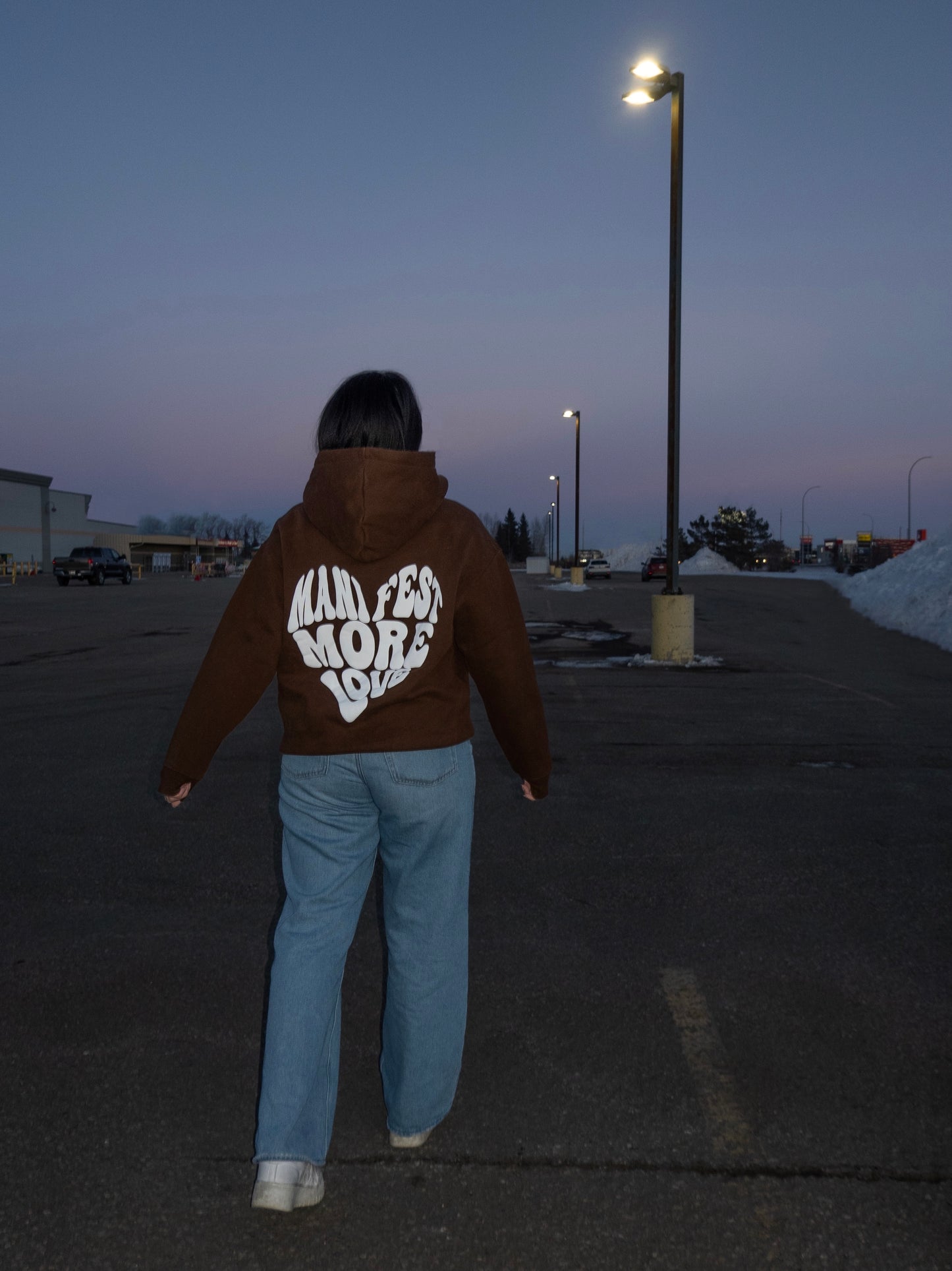 Manifest More Love Hoodie - Brown