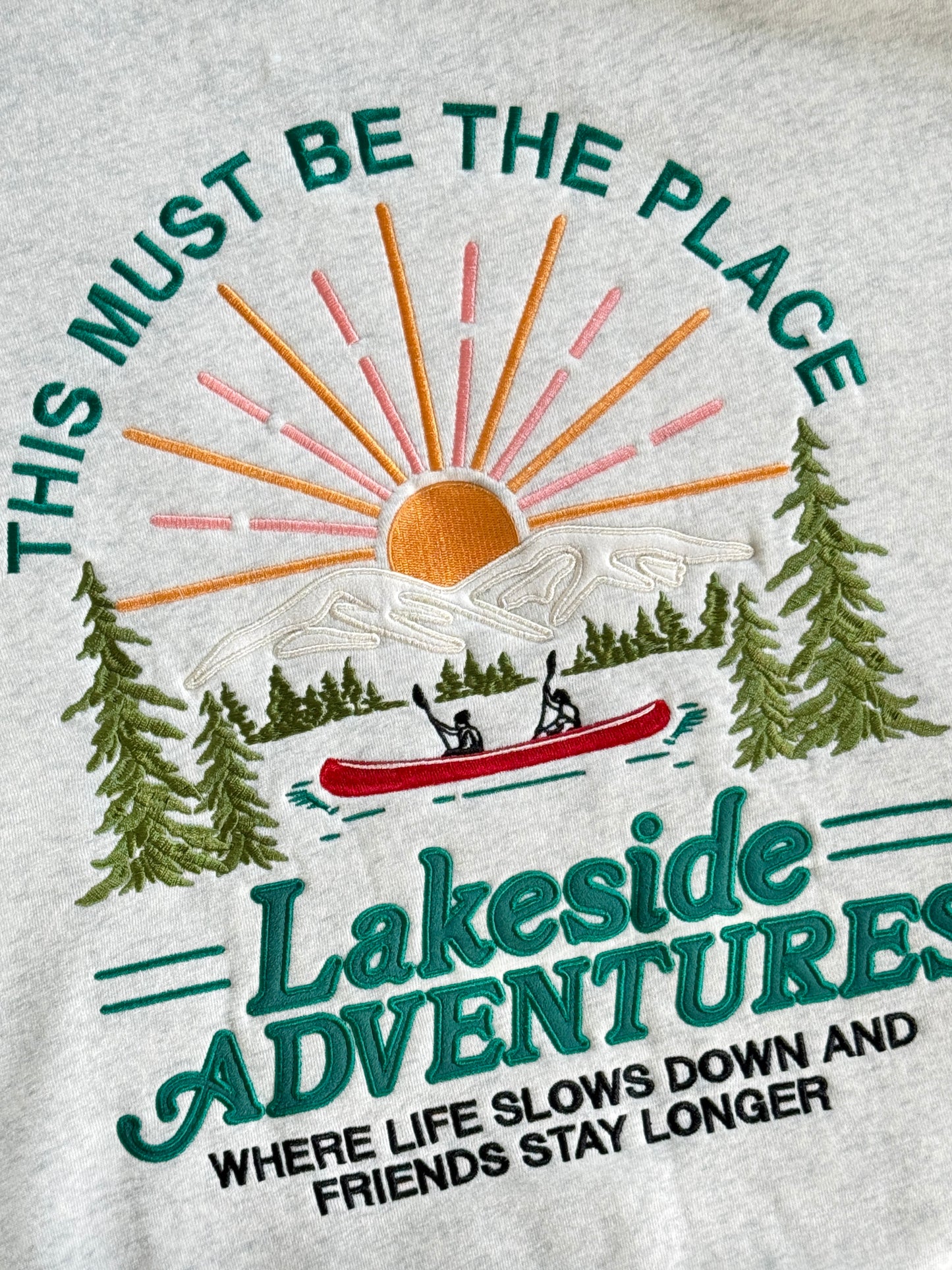 *Lakeside Adventures Heather Gray Hoodie