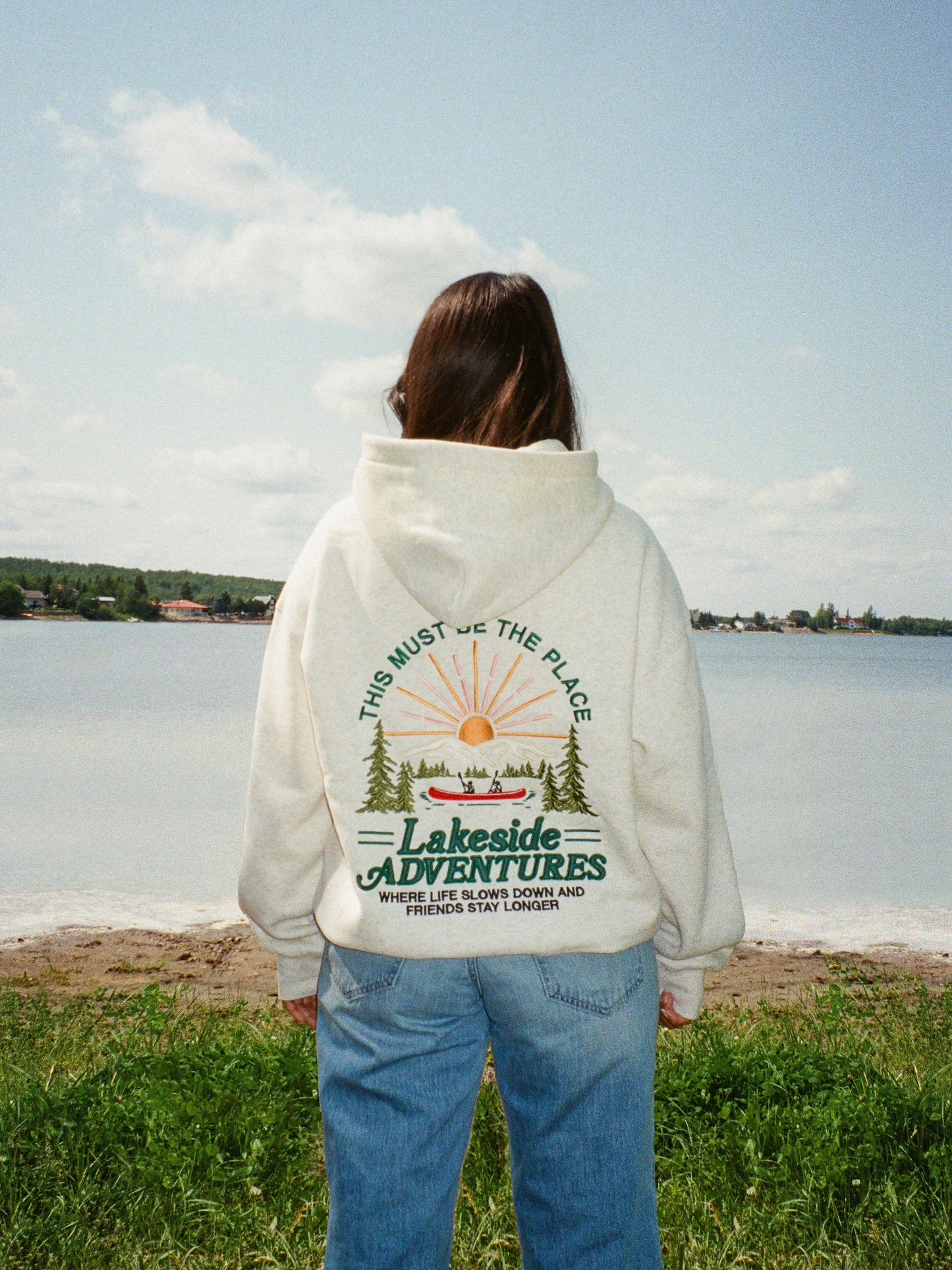Lakeside Adventures Heather Gray Hoodie