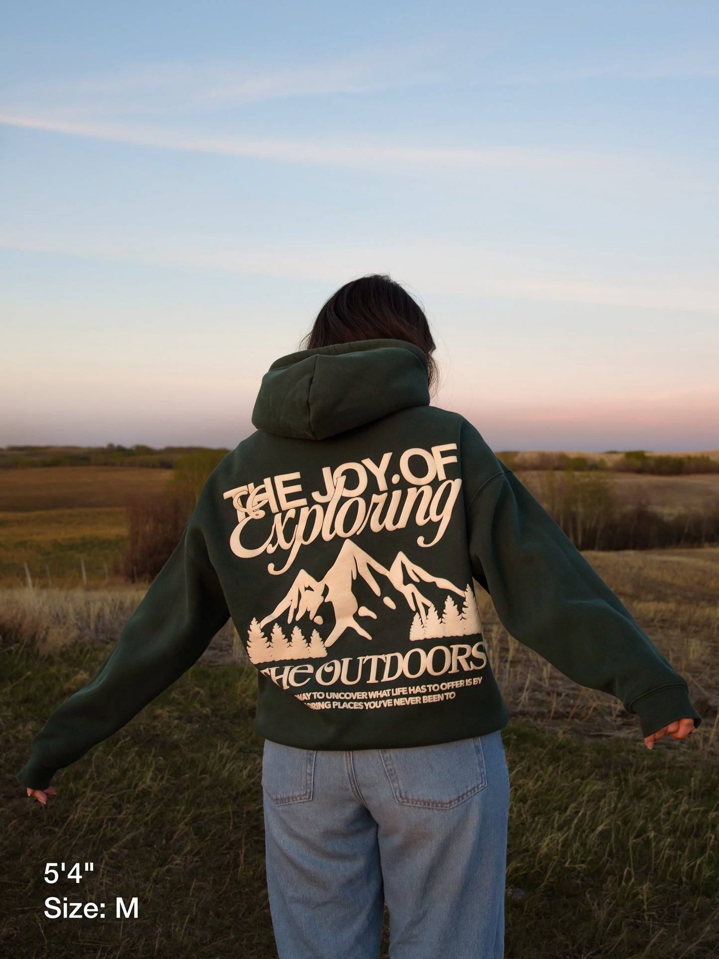 The Joy Of Exploring The Outdoors - Green Hoodie