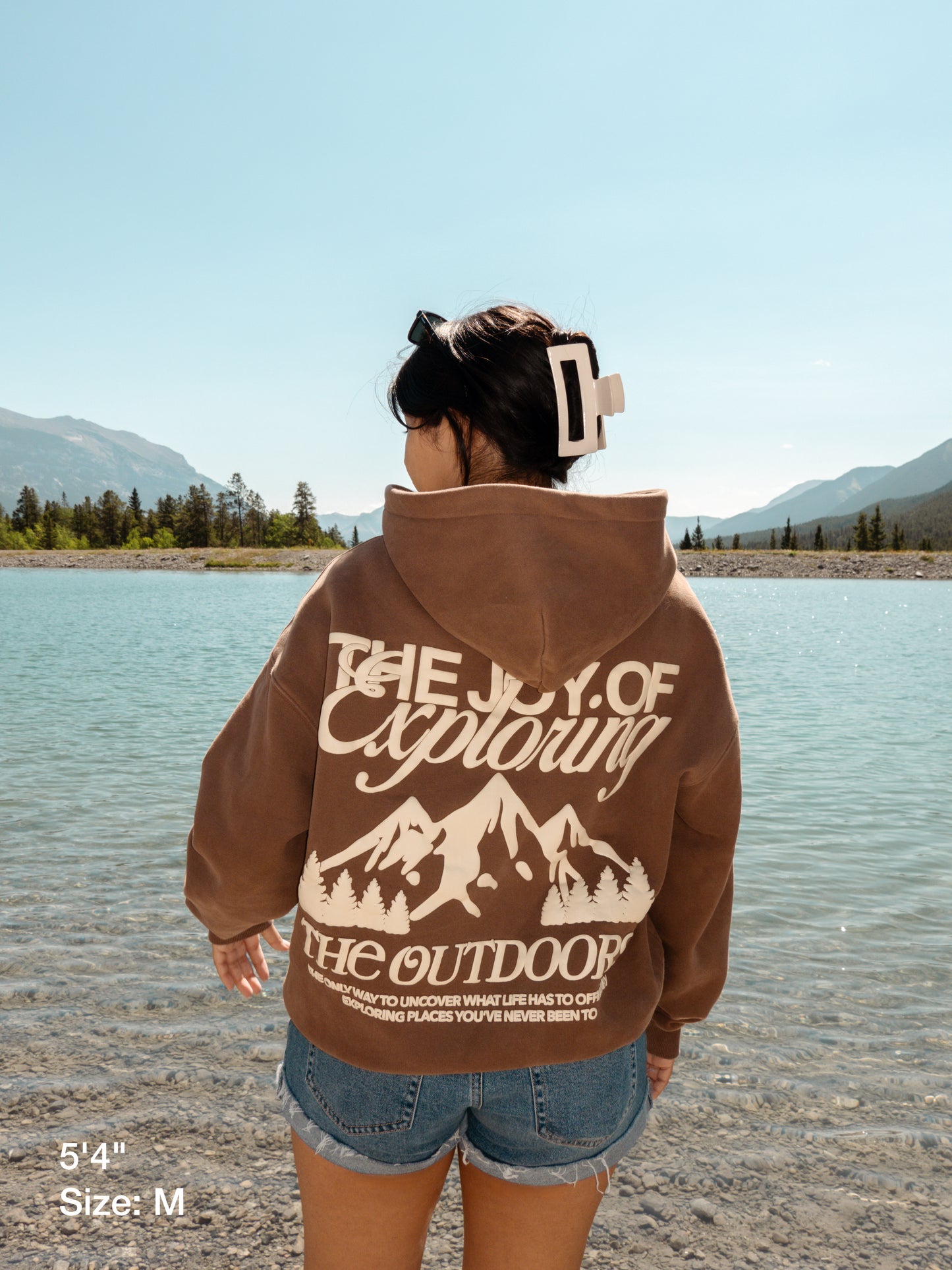 The Joy Of Exploring The Outdoors - Brown Hoodie