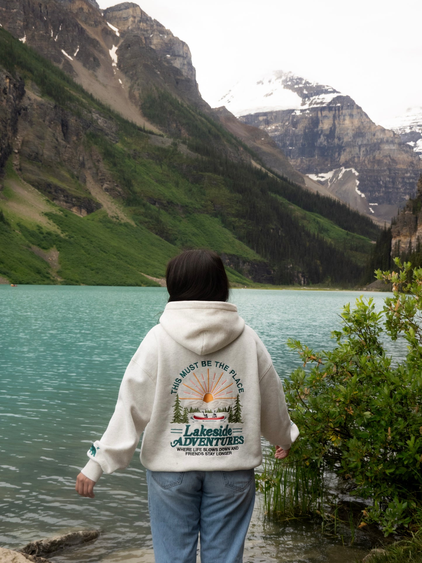 Lakeside Adventures Heather Gray Hoodie