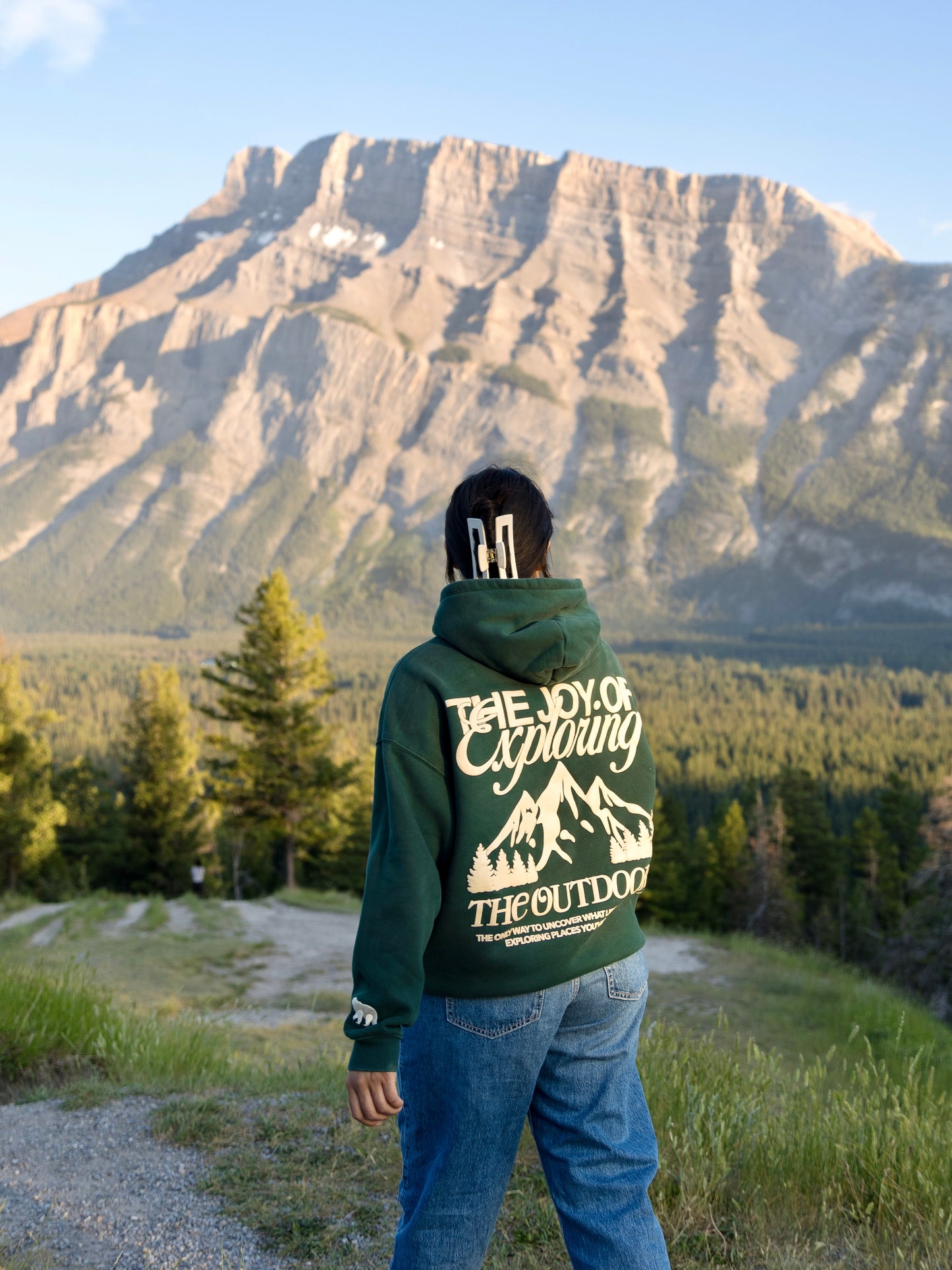 The Joy Of Exploring The Outdoors - Green Hoodie