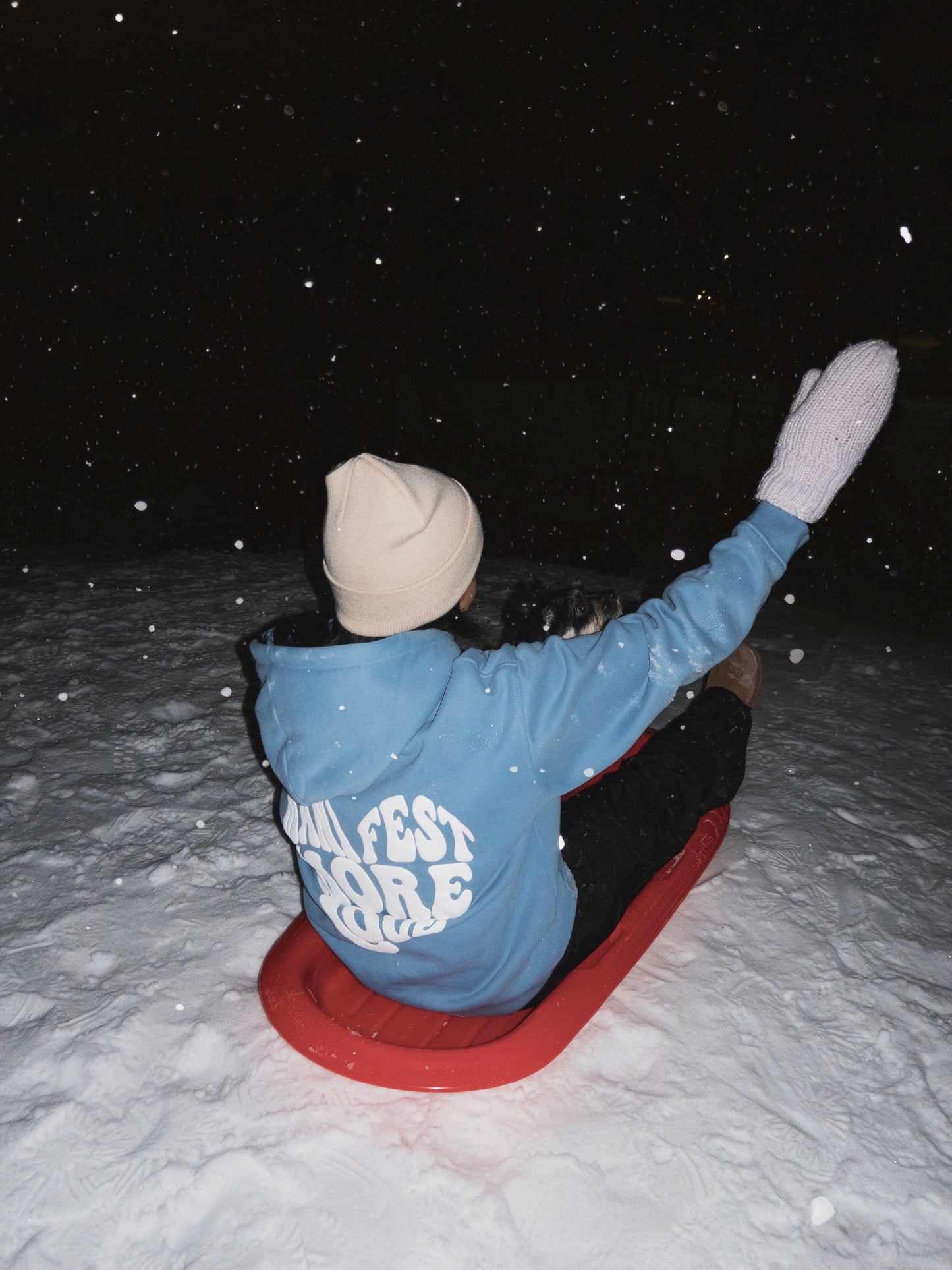 Manifest More Love Hoodie - Blue