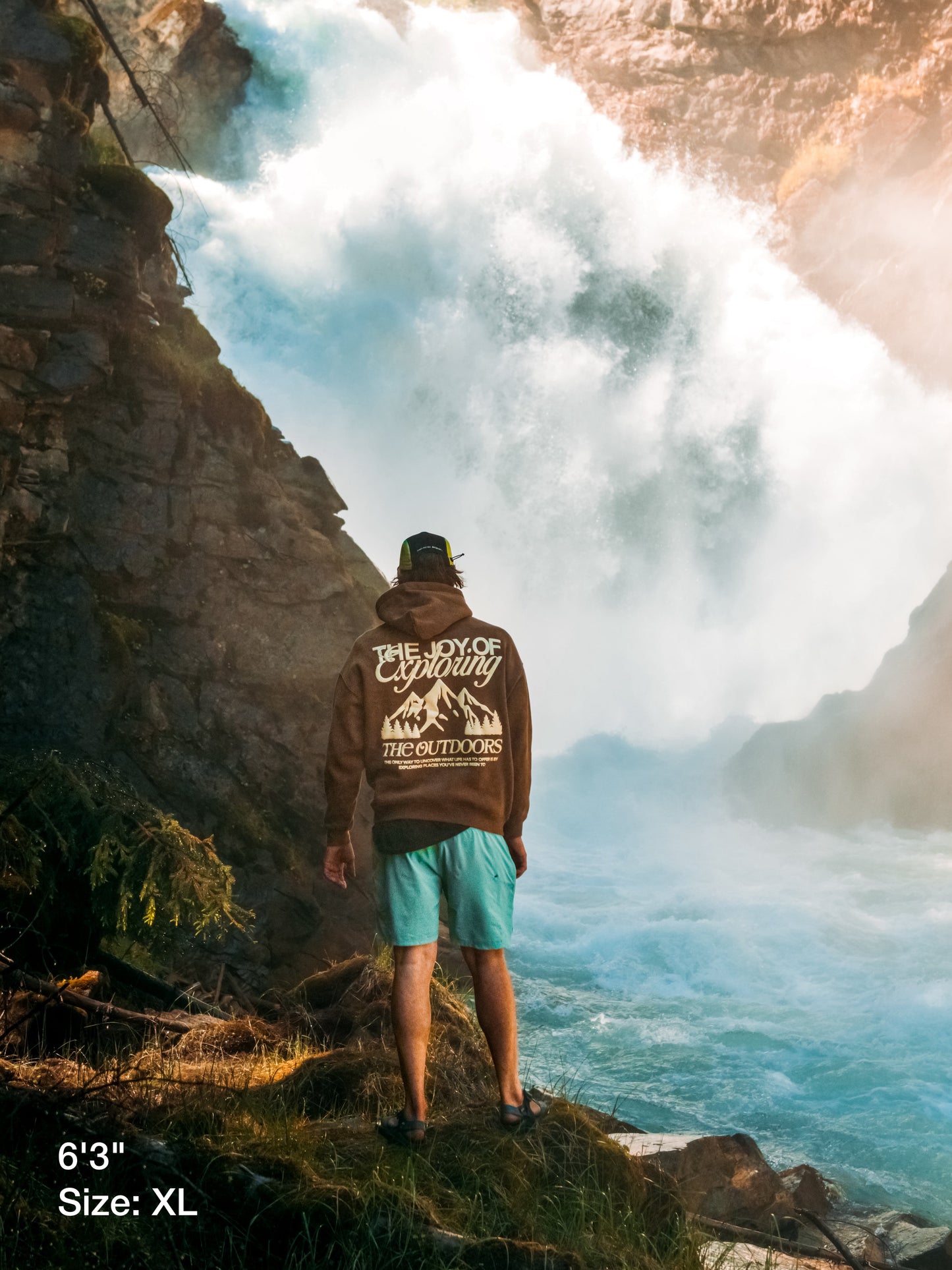 The Joy Of Exploring The Outdoors - Brown Hoodie
