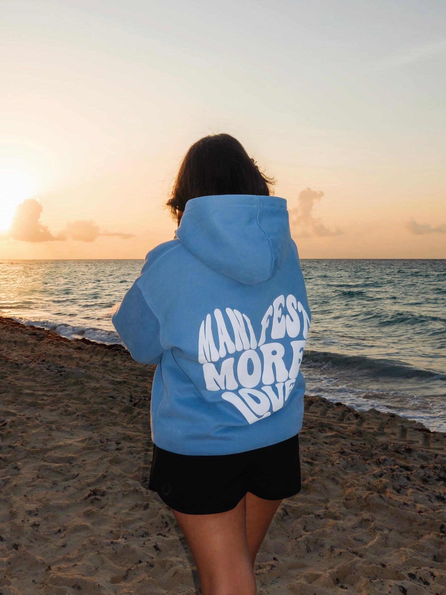 Manifest More Love Hoodie - Blue