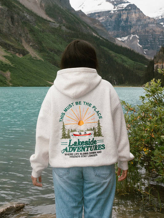 Lakeside Adventures Heather Gray Hoodie