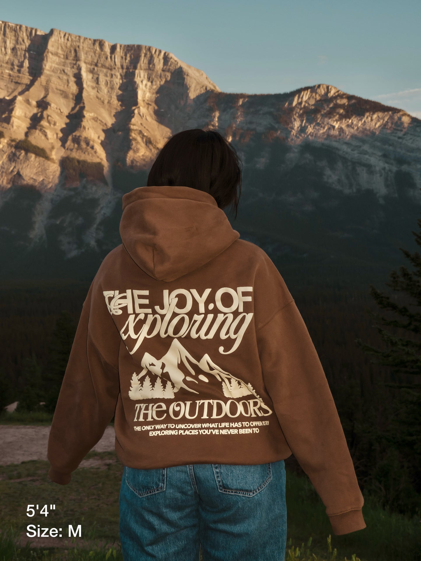 The Joy Of Exploring The Outdoors - Brown Hoodie