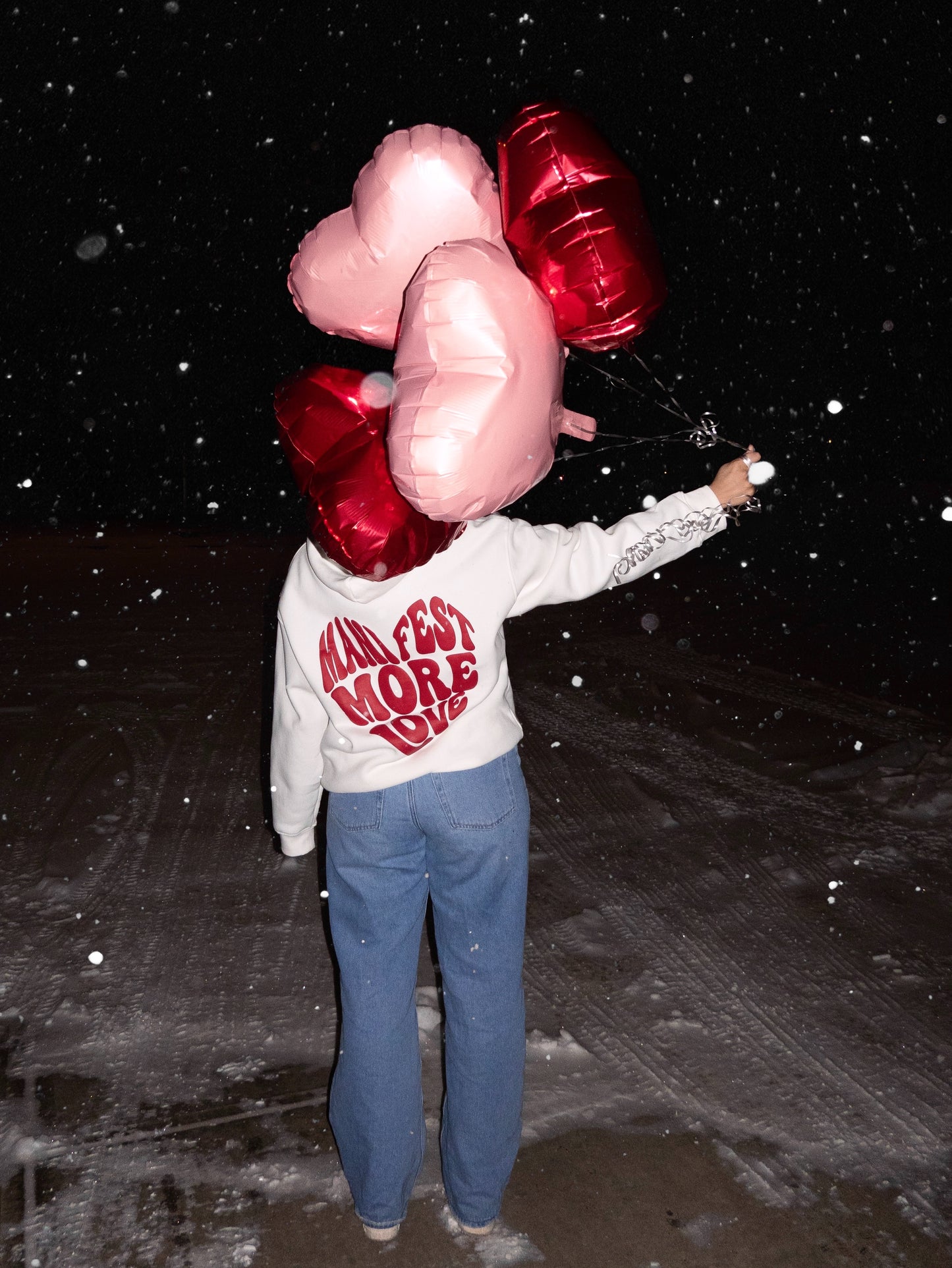 Manifest More Love Hoodie - White