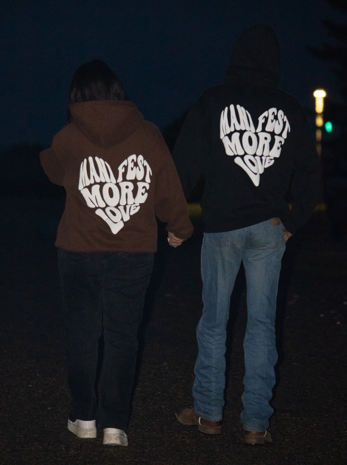 Manifest More Love Hoodie - Brown