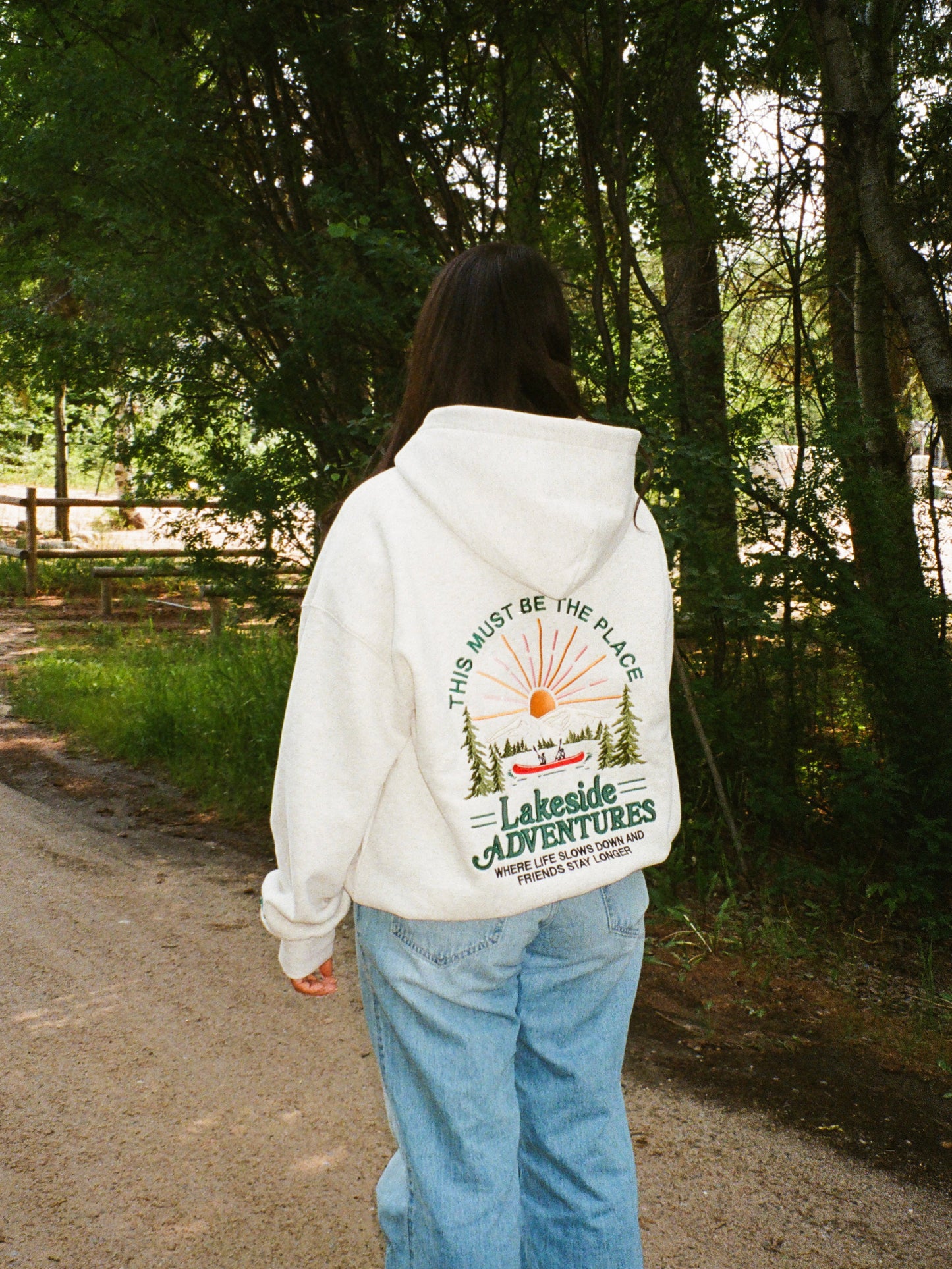 Lakeside Adventures Heather Gray Hoodie