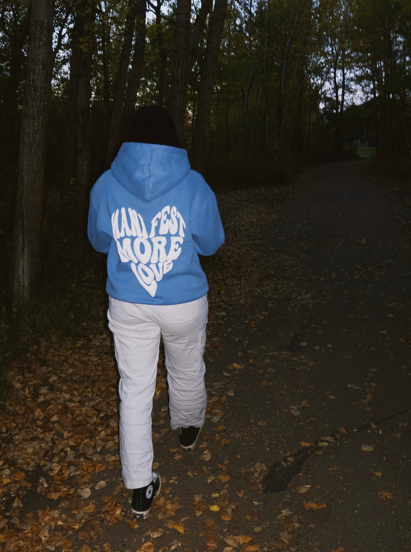 Manifest More Love Hoodie - Blue