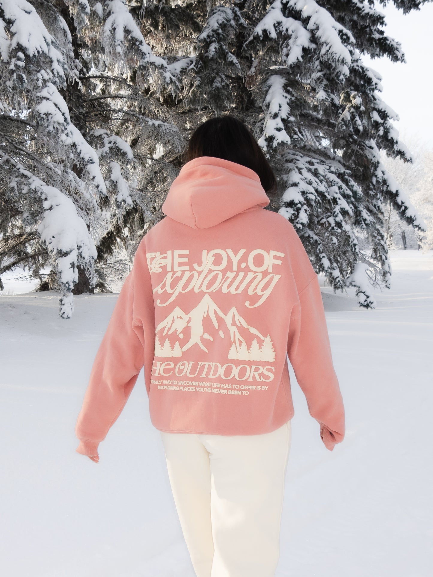 The Joy Of Exploring The Outdoors - Pink Hoodie