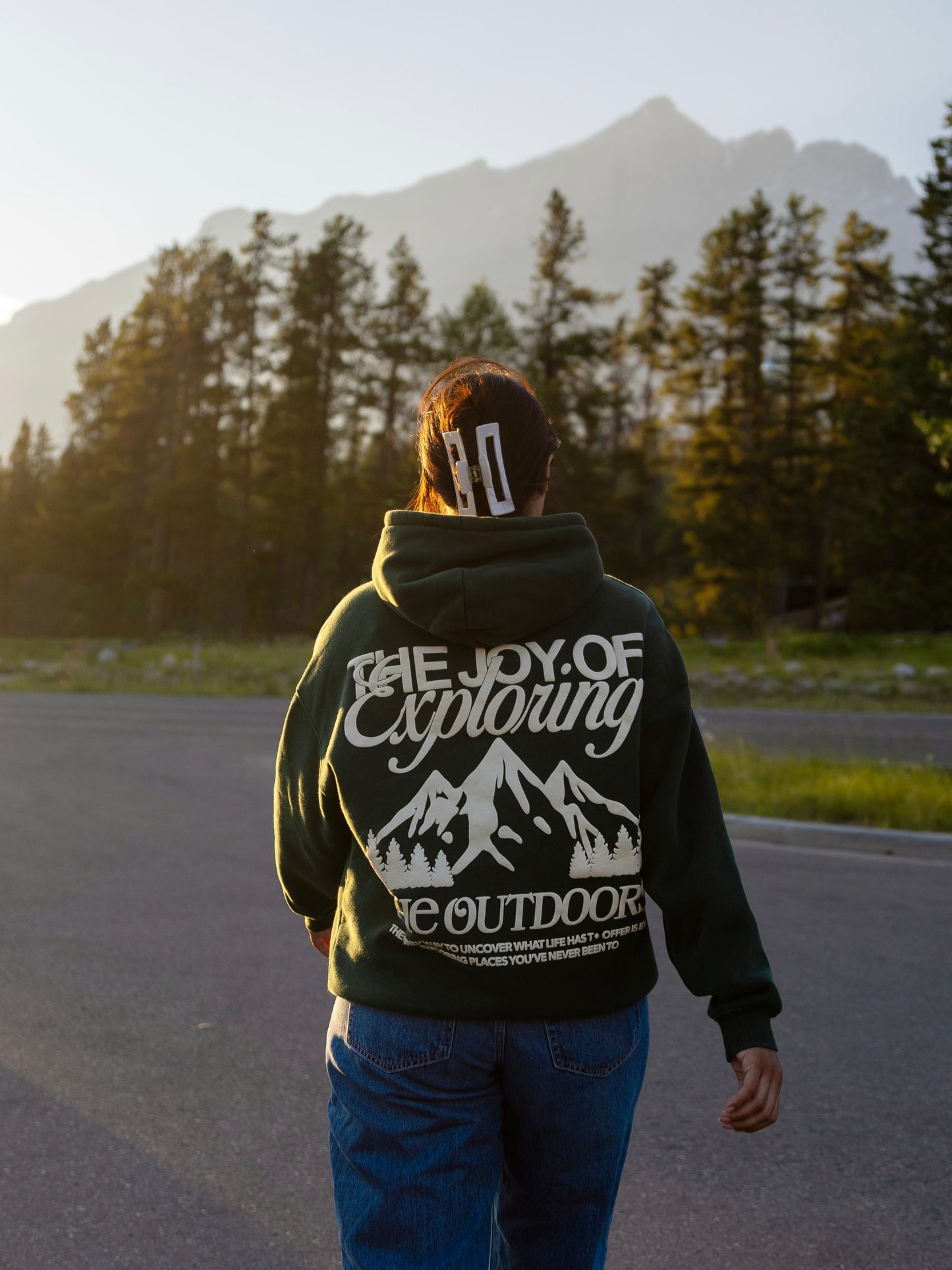 The Joy Of Exploring The Outdoors - Green Hoodie
