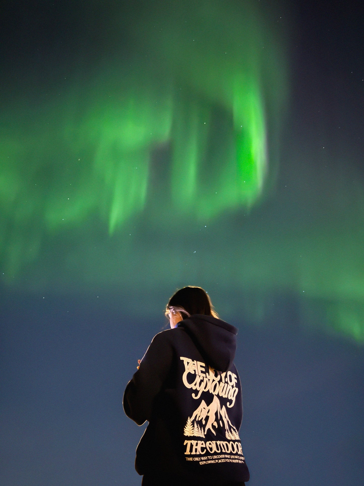The Joy Of Exploring The Outdoors - Navy Blue Hoodie