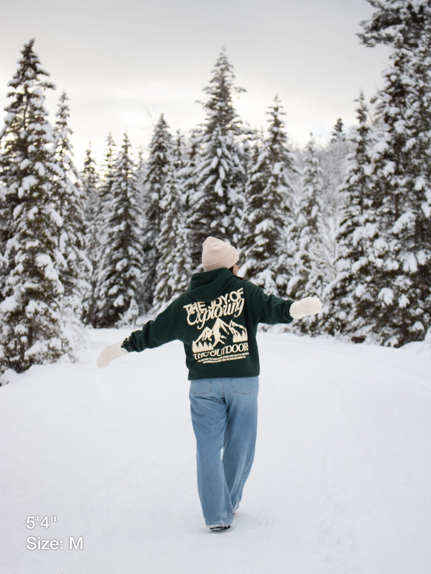 The Joy Of Exploring The Outdoors - Green Hoodie