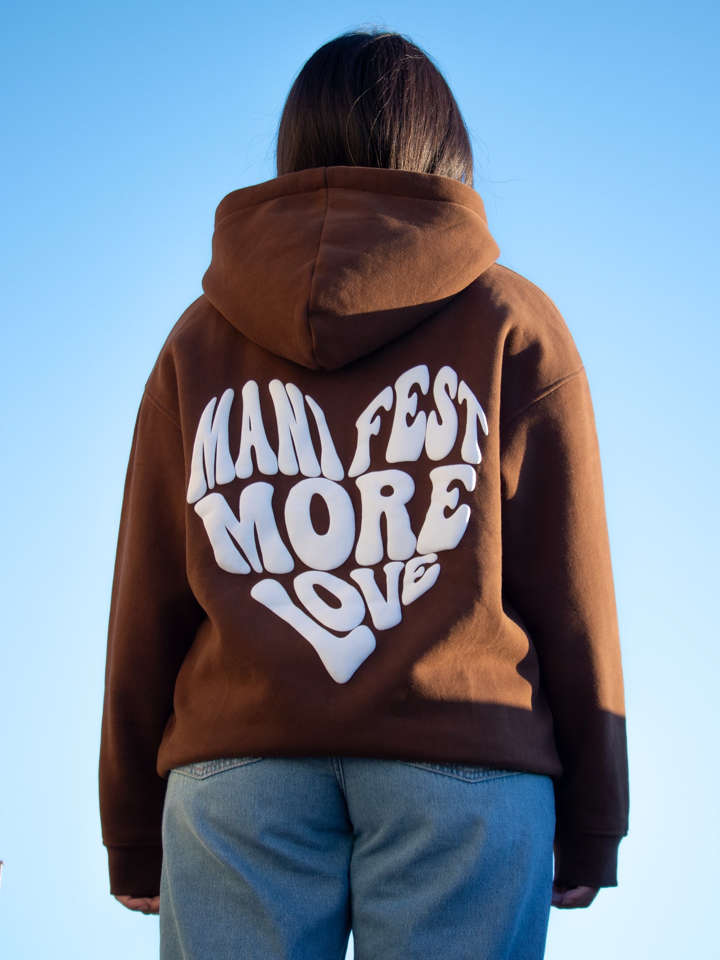 Manifest More Love Hoodie - Brown