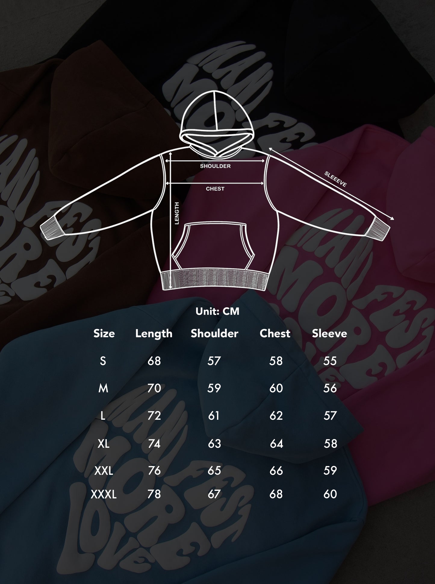 Manifest More Love Hoodie - Blue