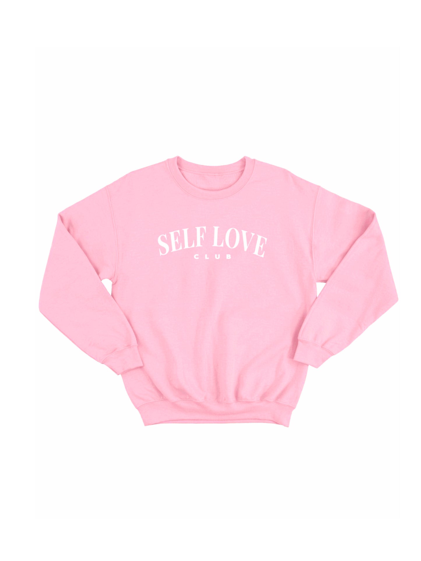 Self Love Club Pink Oversized Crewneck