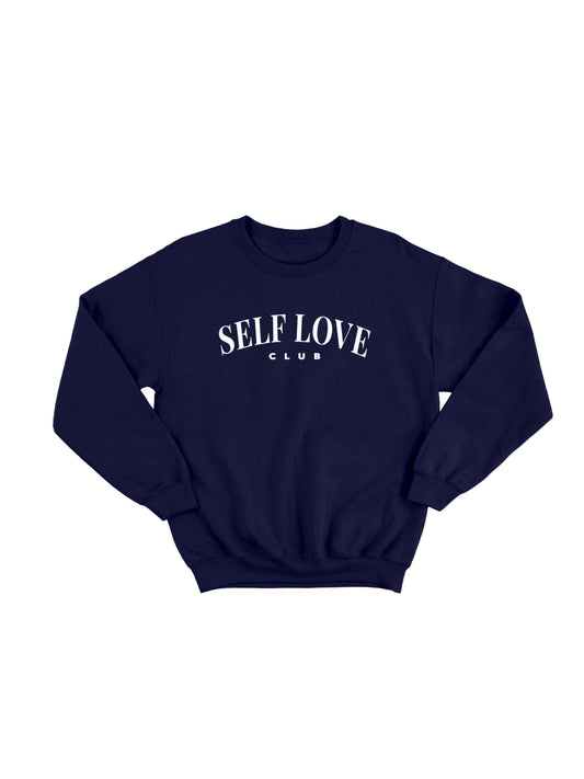 Self Love Club Blue Oversized Crewneck