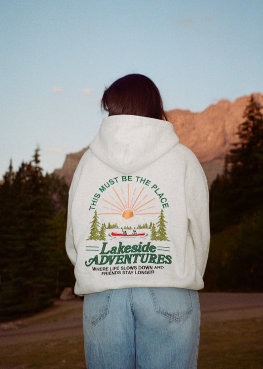 *Lakeside Adventures Heather Gray Hoodie