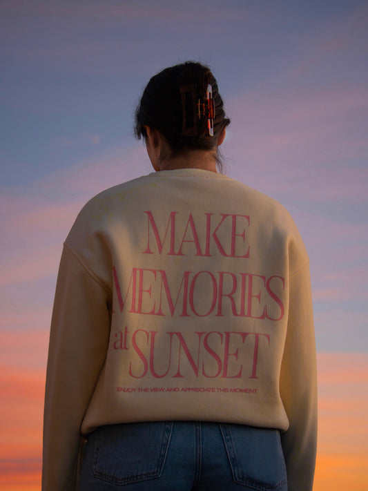 Make Memories Pink Crewneck