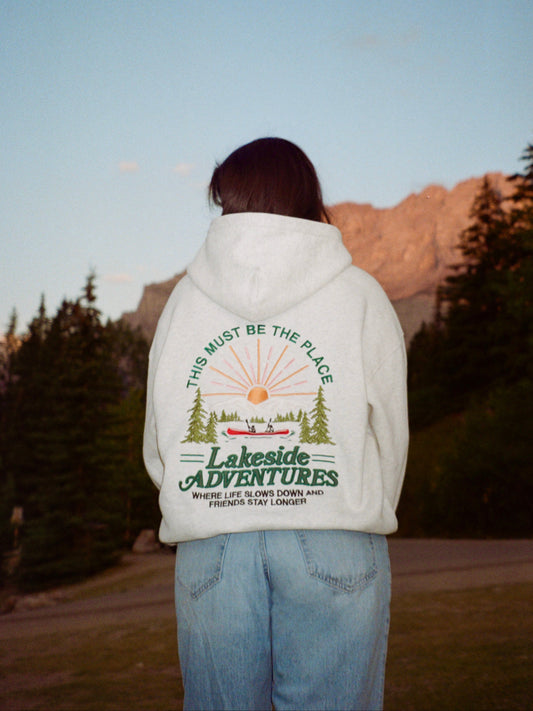 Lakeside Adventures Heather Gray Hoodie