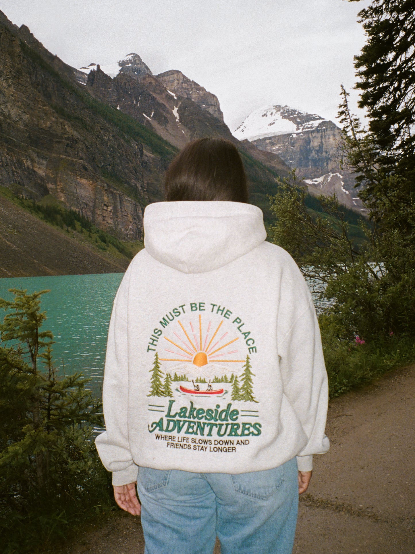 Lakeside Adventures Heather Gray Hoodie