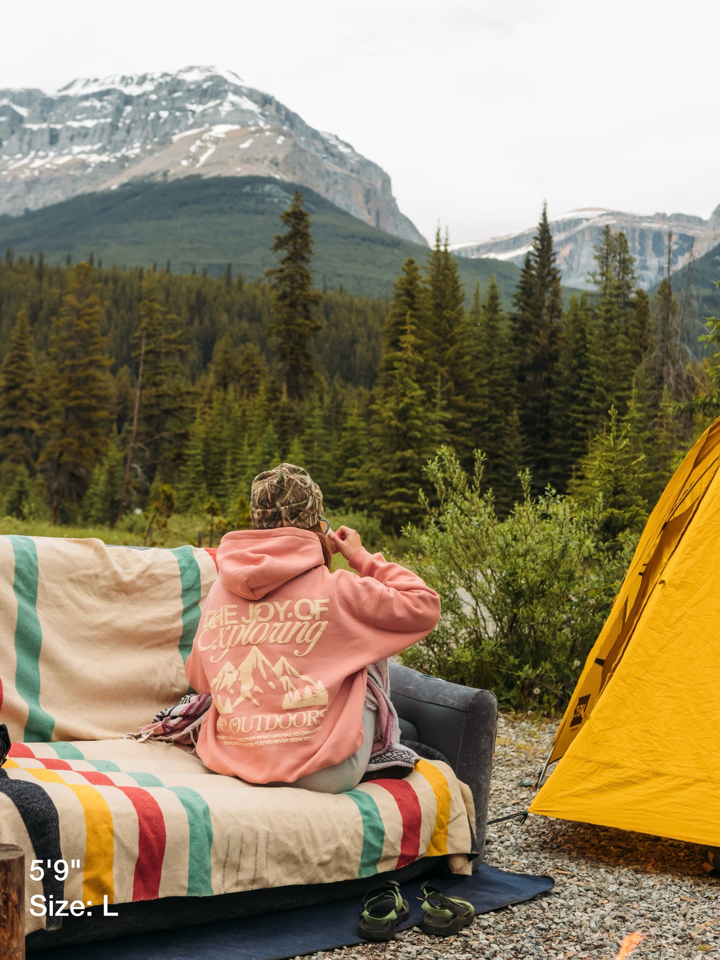 Explore The Outdoors Pink Hoodie