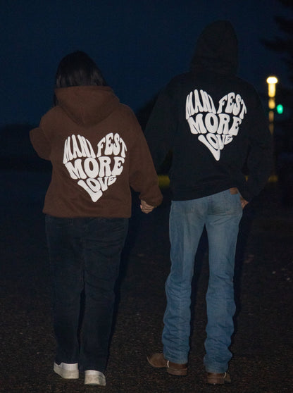 Manifest More Love Matching Hoodies For Couples