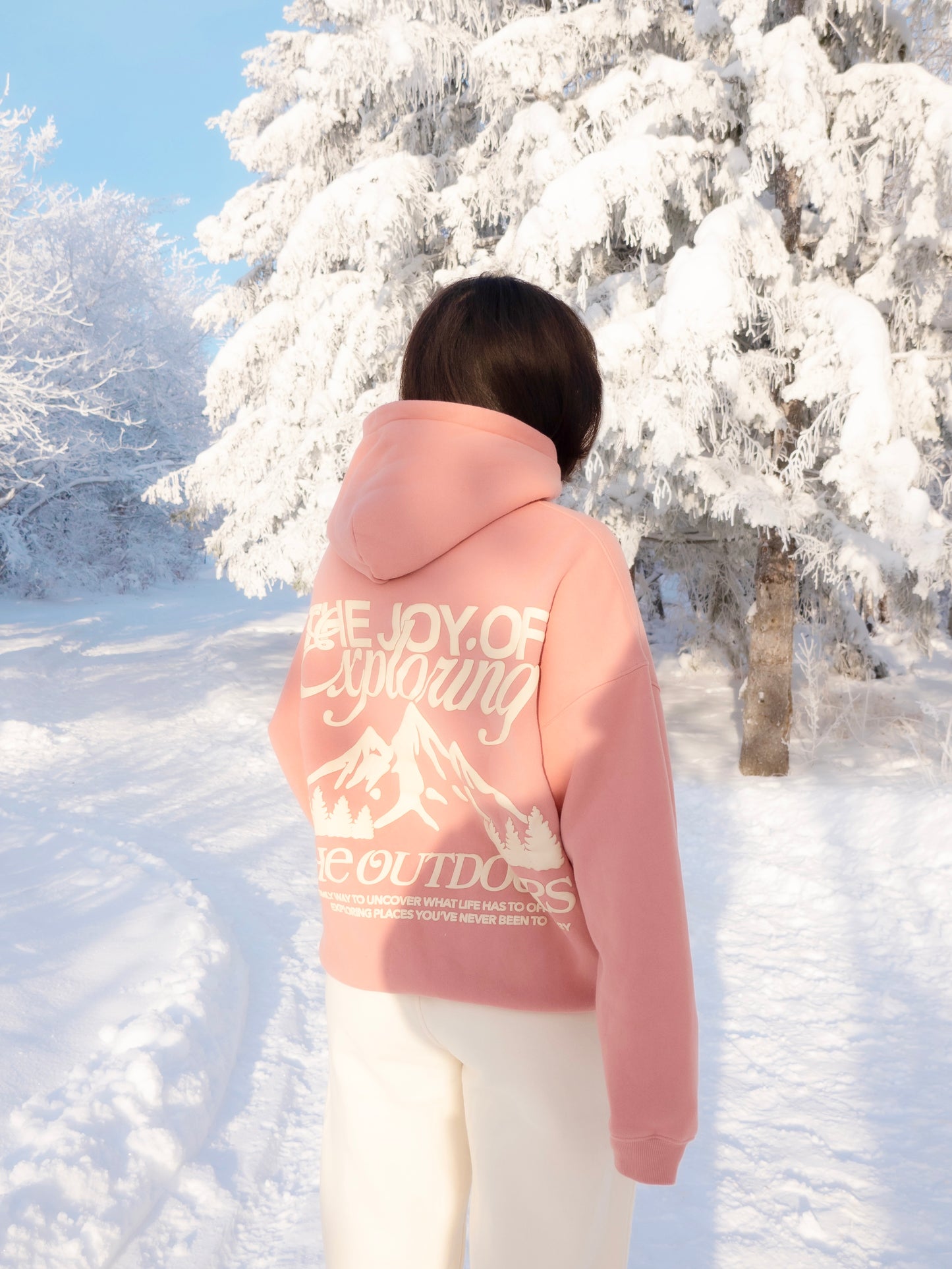 Explore The Outdoors Pink Hoodie