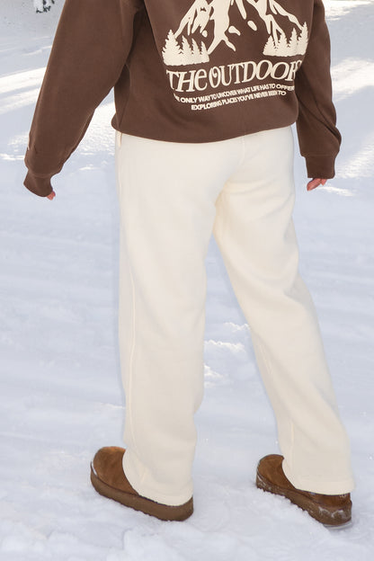 Explore The Outdoors Cream Sweatpants