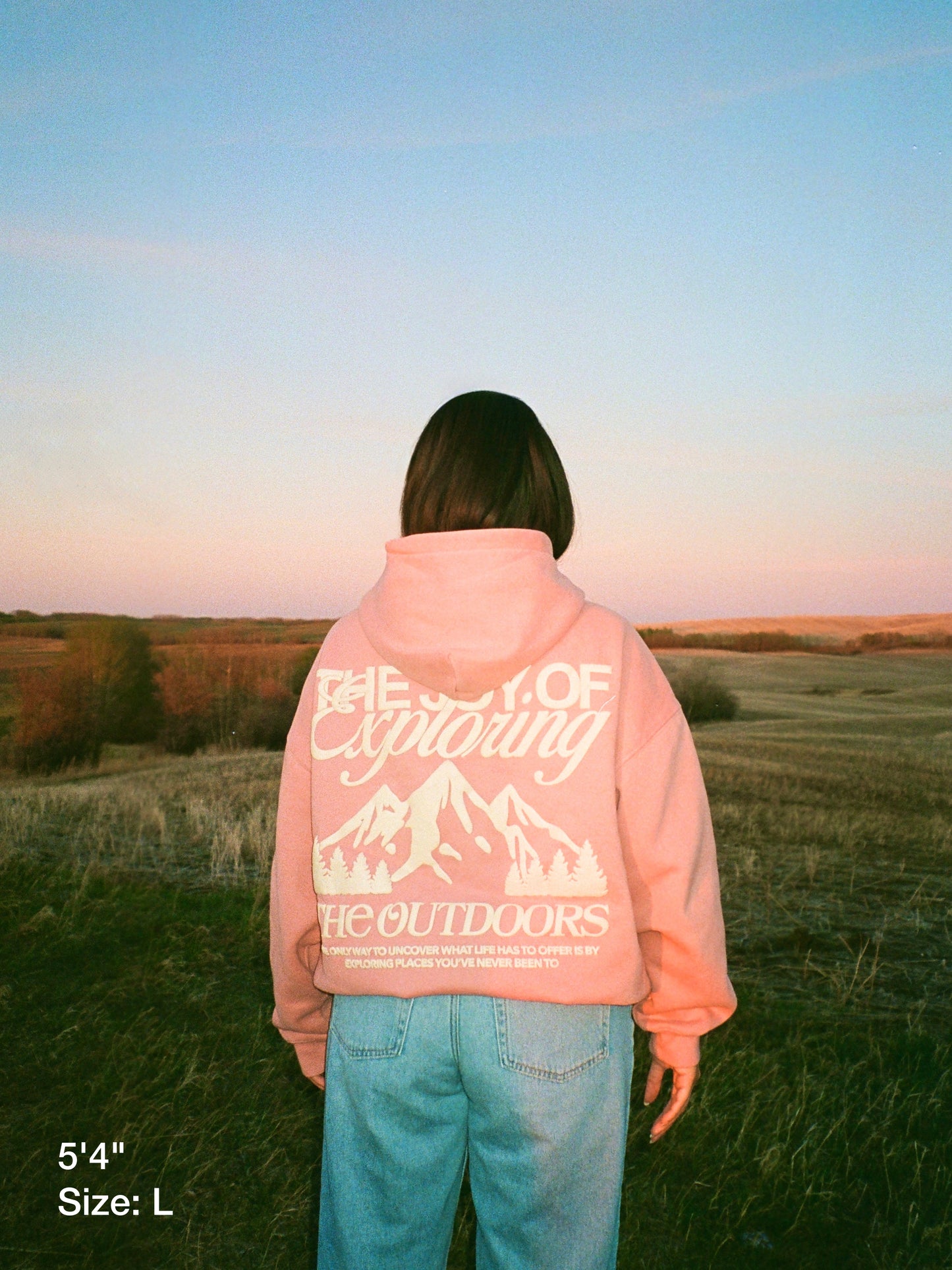 Explore The Outdoors Pink Hoodie