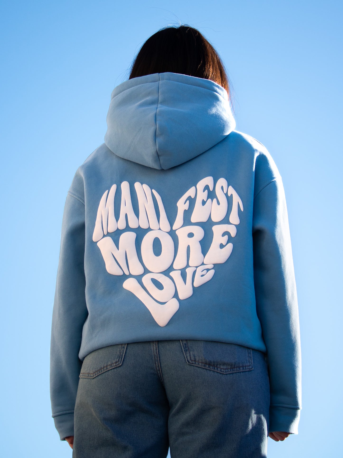 Manifest More Love Hoodie - Blue