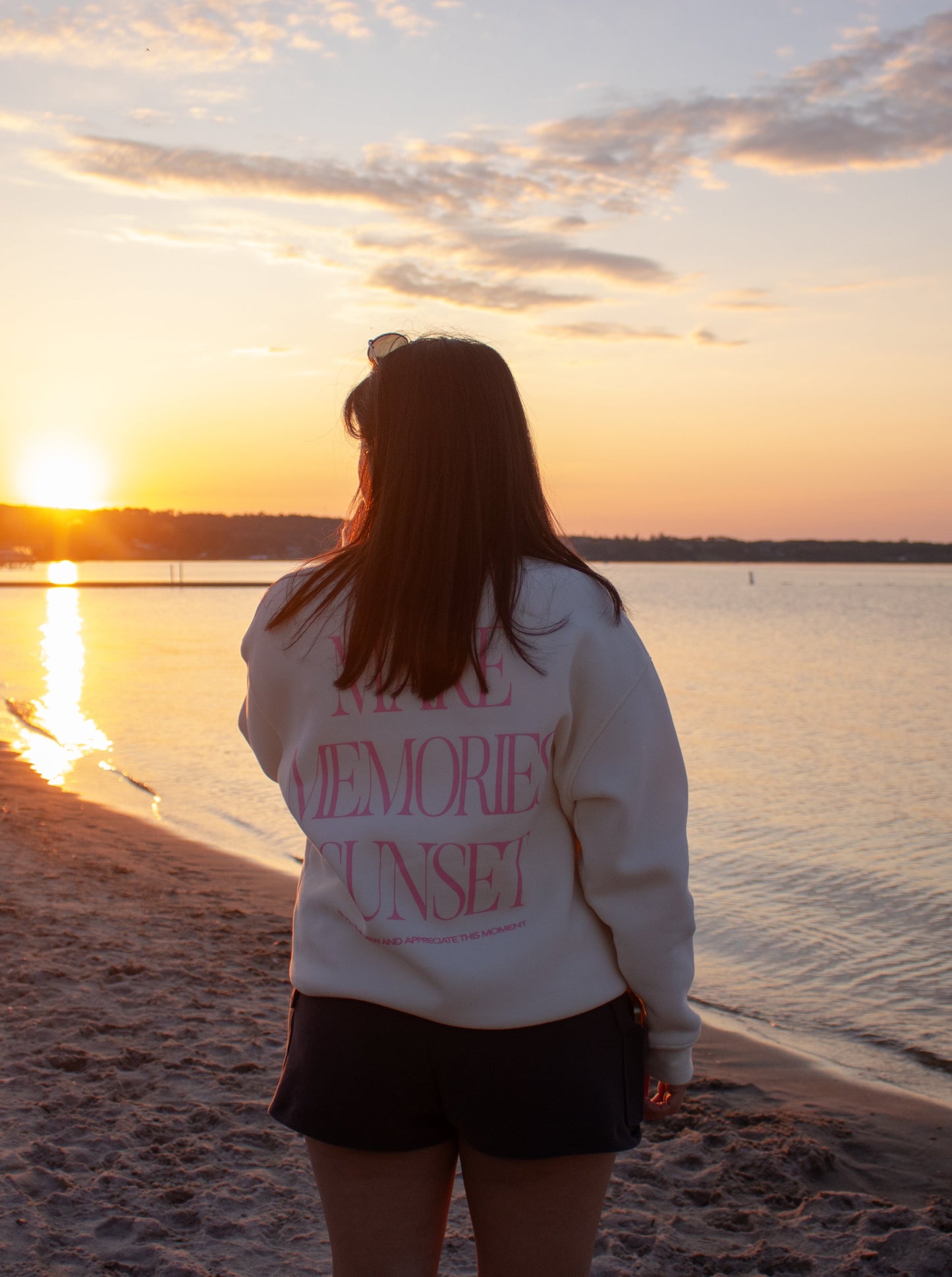 Make Memories Pink Crewneck