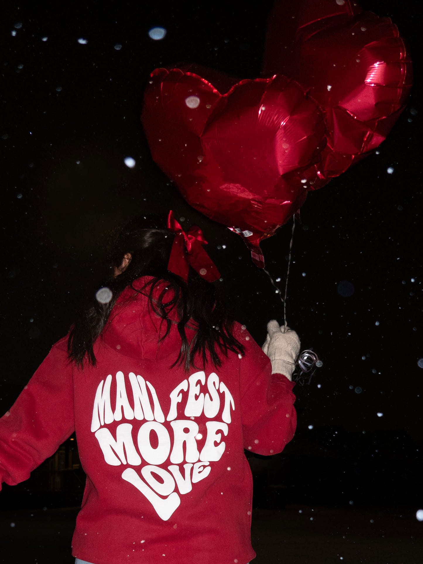 Manifest More Love Hoodie - Red